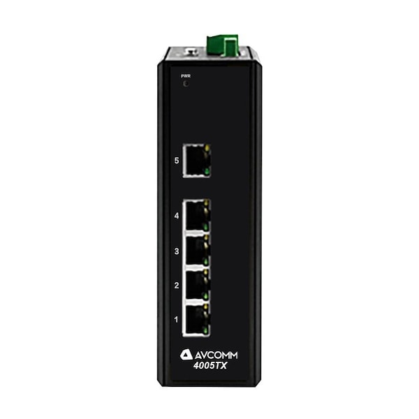Avcomm 5-Port Unmanaged Industrial Ehternet Switches 10/100/1000 Mbits 5-Port 4005TX - main